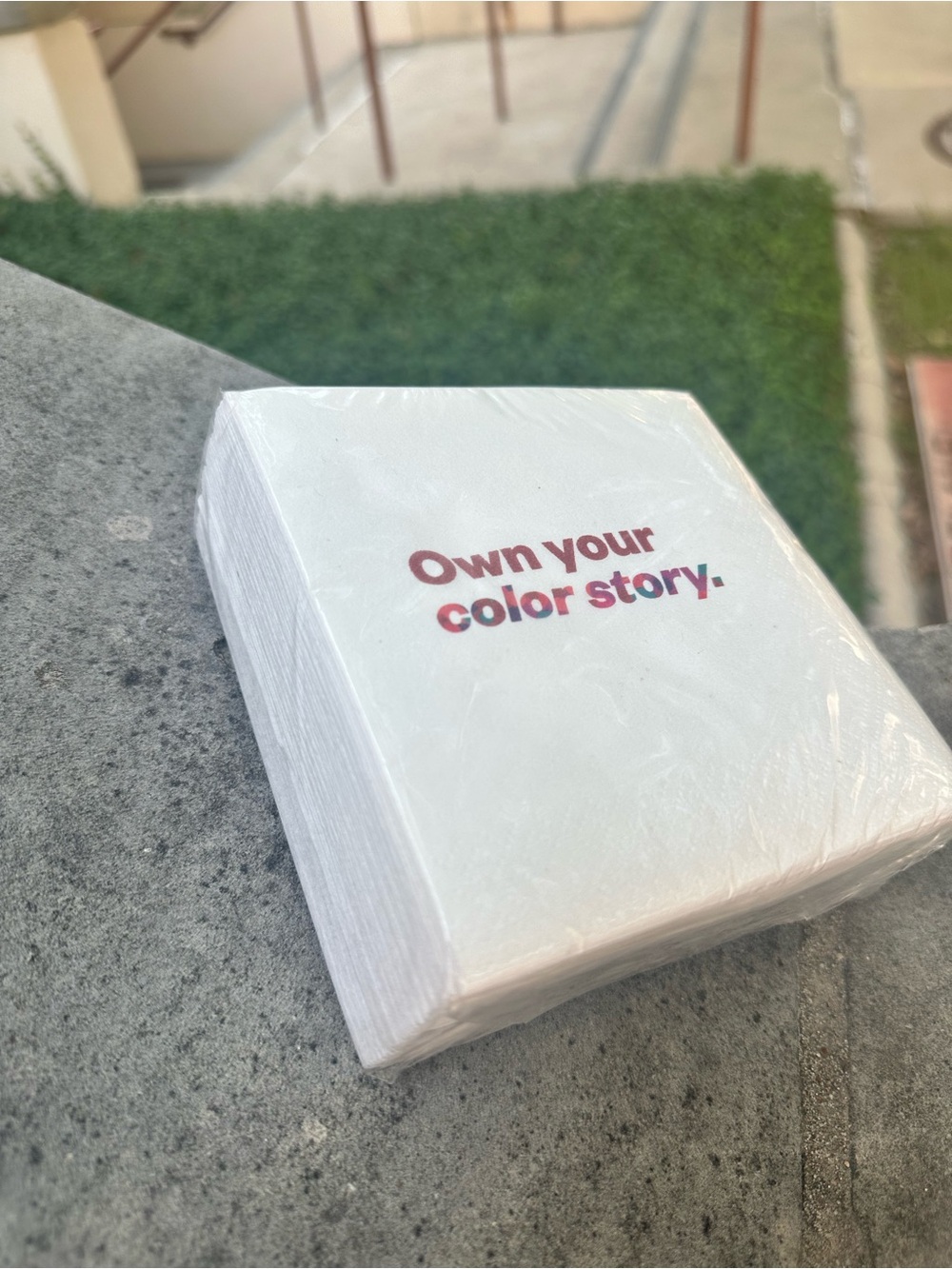 Own Your Color Story White Party Napkins
